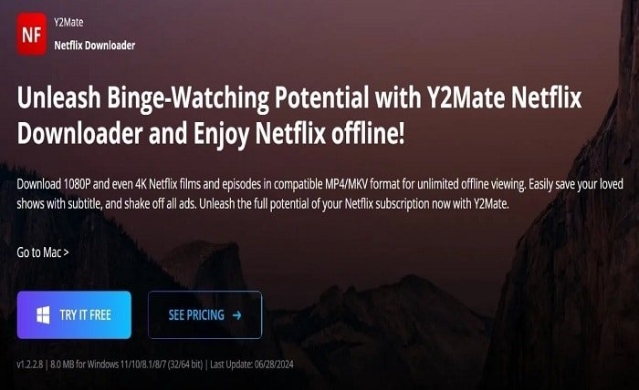 Y2Mate Netflix Downloader