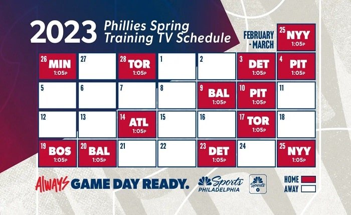 phillies schedule today